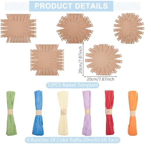 FREEBLOSS 15 Set Basket Weaving Kit Basket Making Kit for Adults Beginners - Image 2
