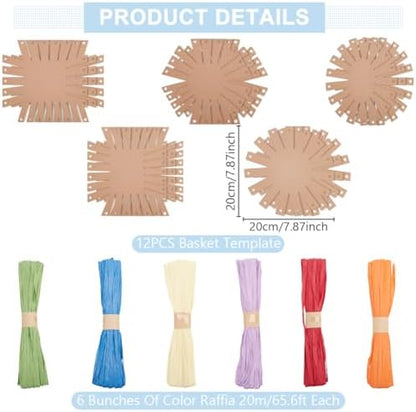 FREEBLOSS 15 Set Basket Weaving Kit Basket Making Kit for Adults Beginners - Image 2