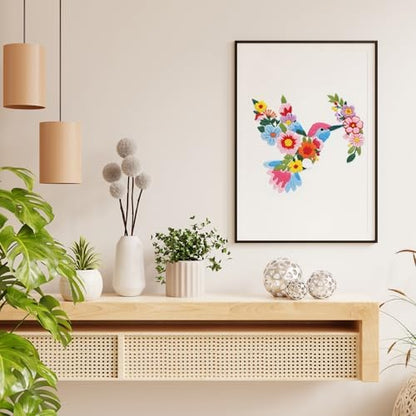 Nuberlic Embroidery Kit for Beginners with Bird and Flower Pattern - Image 6