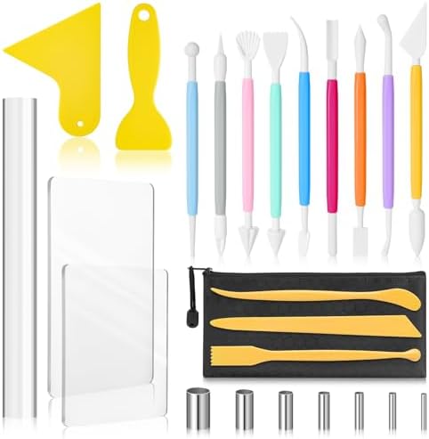 Amrules 25 Pcs Polymer Clay Sculpting Tools Kit for Adults by Amrules