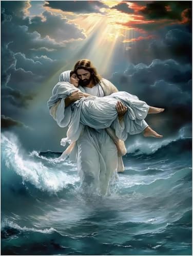 BAWKENTON Jesus Paint by Numbers for Adults and Kids by BAWKENTON