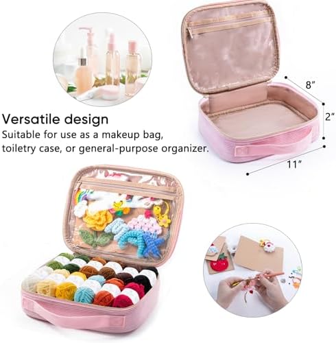 MYBAGZING Crochet Kit for Beginners, Complete Starter Set with Yarn, Ergonomic Crochet Hooks, Needles, Crochet Accessories and Suppliers for Crochet Beginner Projects, Knitting Kit for Adult - Image 3