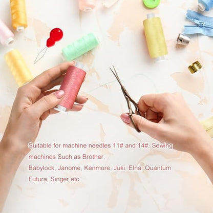 Sewing Kit with Case, Portable Needle and Thread Kit with Sewing Supplies and Accessories, Ideal for Adults,Beginners,Travelers,Home,Emergency, Includs Needles,Needle Threader and More - Image 5