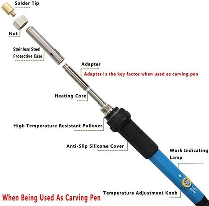 Wood Burning Kit, WoodBurning Tool Adjustable Temperature for Adult - Image 4