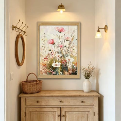 BYGFHLYW Vintage Wildflower Paint by Numbers Kit for Adults Beginners - Image 3