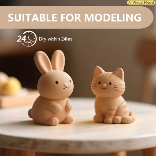 VIBRATITE 10LB Air Dry Clay, Yellow Modeling Clay for Pottery & Sculpting - Image 5