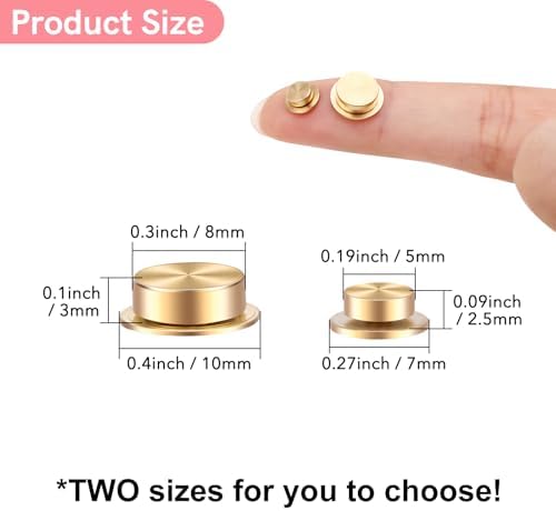 80PCS Mini Metal Rotating Bearings for DIY Handmade Crafts Paper Cards Scrapbooking DIY Greeting Cards 360°Rotation Smooth Spin Mechanism Spinner for Jewelry Making Nail Decoration(0.4inch&0.3inch) - Image 2