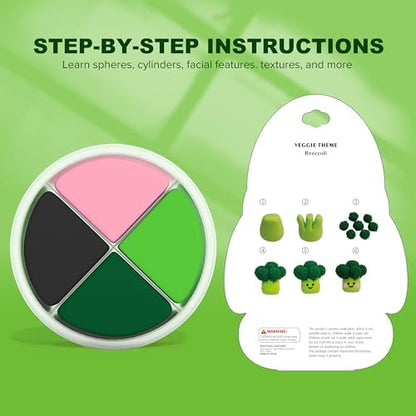 Aestd-ST Air Dry Clay Kit - Vegetable Theme, Modeling Clay for Kids - Image 3