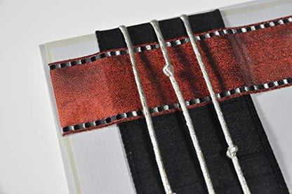 DIY Greeting Card Kit Ribbon Cards Handmade DIY Card Kits Card Making Kit, Thank You & Birthday Cards Card Kit for 10 Project Card (Red Metallic Weave) - Image 5
