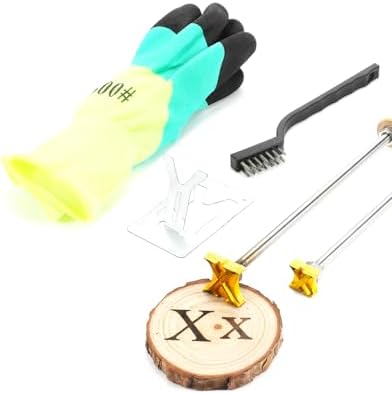 1" Brass Letter X Branding Iron, Upper & Lower Case for Wood, Hats, Steak by AIMOADO