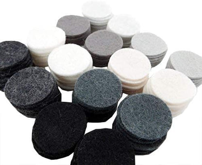 PRESTIGE CARTRIDGE128 Wool Blend Felt 1 inch Circles - Disco Ball Colors - Made in USA - OTR Felt by RibbonandBowsOhMy