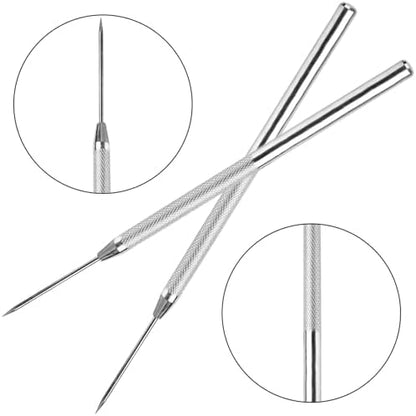 2 PCS Clay Needle Tools, Stainless Steel Pottery Tool Polymer Clay Tools - Image 3