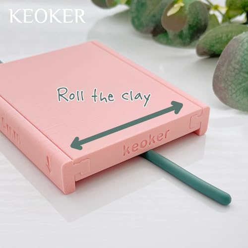 Keoker Clay Tube Hoop Roller Guide, Clay Rolling Strip Shape Maker, Polymer Clay Snake Maker, Polymer Clay Earring Tools - Image 4