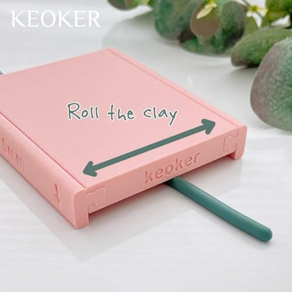 Keoker Clay Tube Hoop Roller Guide, Clay Rolling Strip Shape Maker, Polymer Clay Snake Maker, Polymer Clay Earring Tools - Image 4