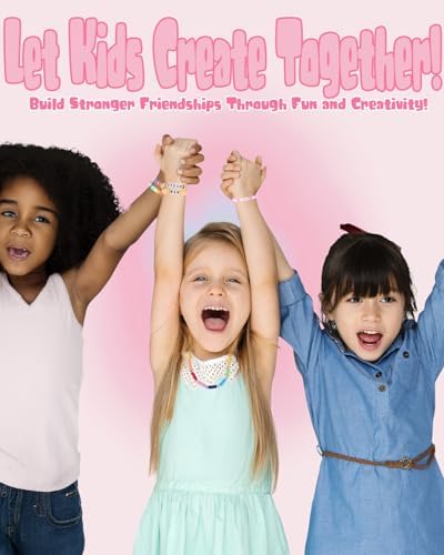 BestNow Clay Beads Bracelet Making Kit Toys for Girls Kids Charms Kit 18 Colors Friendship Bracelet Kit Letter Beads DIY Crafts Teen Girl Gifts Toys for Ages 6 7 8 9 10 11 12 - Image 4