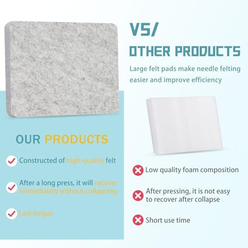 Mayboos 8''x10'' Needle Felting Pad, Needle Felting Mat - Image 5