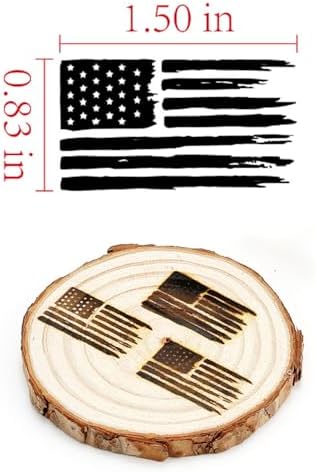 AIMOADO 1.5" The American Flag Branding Iron, for Wood Hats BBQ & Steak - Image 2