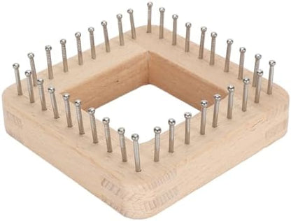 FOSA Pin Looms, Weaving for Adults, Wooden Knitting Hand Craft Wooden Knitting Board, Pin Weaving Kits for DIY Weaving Beginners, 10 * 10cm by fosa