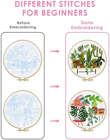 TINDTOP Embroidery Kit for Adult, Embroidery Kit for Beginners - Image 3