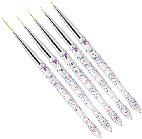 Nail Dotting Tools Kit - 10 Pcs, 5 Double-end Tools, 5 Nail Liner Brushes - Image 5