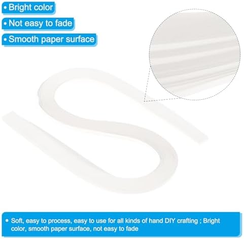 PATIKIL 240pcs Quilling Strips Paper 3/16"(5mm) 21"(54cm) Origami Paper Quilling Strip for Art DIY Hand Craft Christmas, Apricot - Image 3