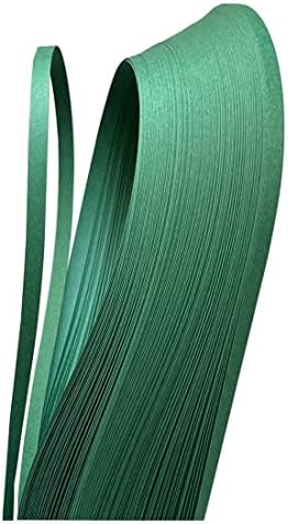 Pestal Dark Green Tone Quilling Paper Strips 3mm 5mm 10mm Paper Quilling Strips Forest Green for Crafts Colored Single Color Origami Paper Filigree Strips (3mm-0.12inch) - Image 3