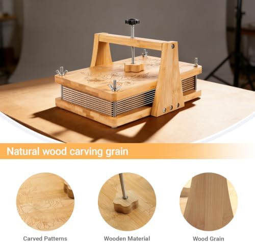DecorYc 11"x7" Large Wooden Flower Press, DIY Pressed Flower Craft Kit - Image 4