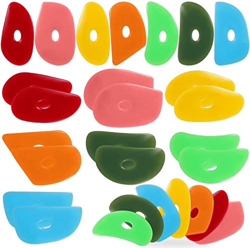 Sherr 21 Pcs Pottery Ribs for Pottery Tools,Bright Color,Classic Style by Sherr