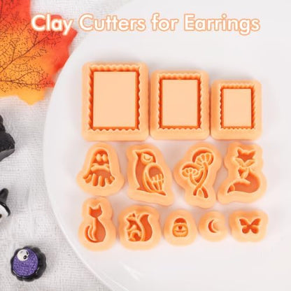 Puocaon Halloween Fall Polymer Clay Cutters for Jewelry Earring Making - Image 4