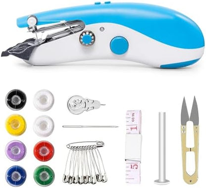 Handheld Sewing Machine,Hand Sewing Machine Portable Kits,Mini Sewing for Beginners and Adults,Easy to Use Suitable for Clothes,Holiday Decoration Production,DIY,Family Travel by Unknown