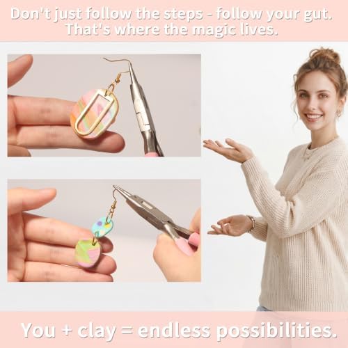Patemby Clay Earring Jewelry Making Kit, Art Crafts DIY for Teen Girl Gift - Image 5