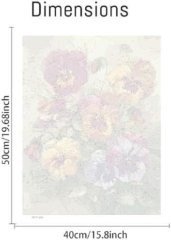 VIGEGU Flowers Paint by Numbers Kit for Adults Beginner 16x20 Inch - Image 4