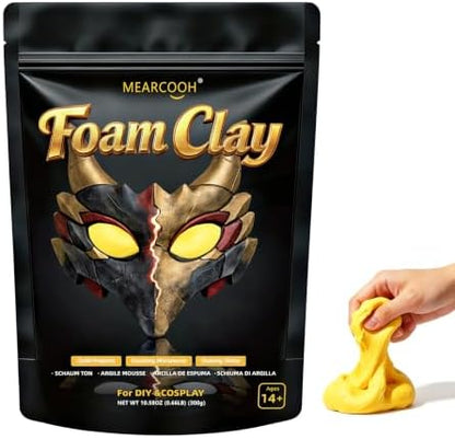 MEARCOOH Modeling air Dry Foam Clay Yellow Cosplay Magic Clay 300g by MEARCOOH