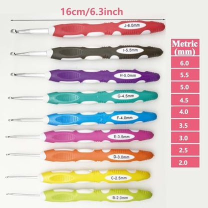 Allazone Crochet Kits for Beginners Adults, Beginners Crochet Kit for Kids & Adults, 131 PCS Crochet Set-Professional Knitting Crochet Starter Kit, Knitting Kit with Needles and Case (Style B) - Image 2