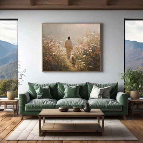 Jesus Paint by Numbers Kit for Adults Framed Canvas 12X16 in, Frameworkless - Image 2