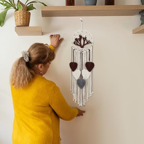 FREEBLOSS Tree of Life DIY Macrame Kit Leaves Macrame Tapestry Macrame Wall Hanging with Video Tutorials Macrame Wall Hanging Supplies Macrame Wall Decor for Living Room for Beginners Adults - Image 6