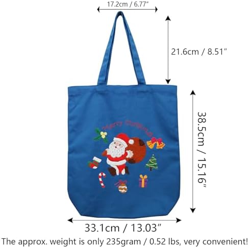 CREAWONDER Canvas Tote Bag Embroidery Kit with Pattern for Beginners, Arts and DIY Embroidery Crafts Kits for Adults, Include Instructions, Thimble, Embroidery Hoops, Color Threads and Tool - Image 6