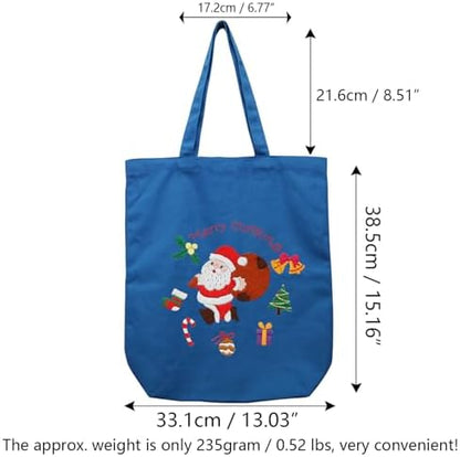 CREAWONDER Canvas Tote Bag Embroidery Kit with Pattern for Beginners, Arts and DIY Embroidery Crafts Kits for Adults, Include Instructions, Thimble, Embroidery Hoops, Color Threads and Tool - Image 6