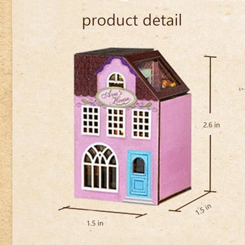 MAGQOO DIY Miniature Dollhouse Kit with Furniture 1:100 Scale Creative Room Mini Wooden Doll House Accessories DIY Miniature House Kit(Avas Workshop) - Image 2