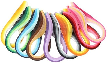 900 Pcs Quilling Paper Strips, 42 Colors, 5 mm x 39 cm, DIY Crafts by Unknown