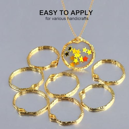 HNYYZL 48Pcs Alloy Open Back Bezel Pendants - Image 6