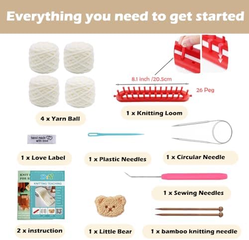 Novelchet Knitting Loom Kit for Beginners with Step by Step Video Tutorial - Image 2