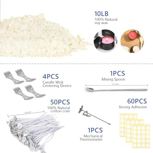 SAEUYVB Candle Making Kit,10 lbs Candle Wax for Candle Making - Image 2