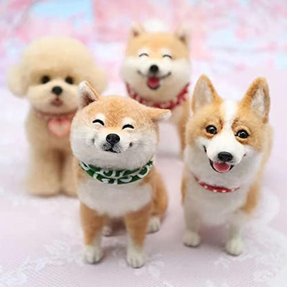 BKDRL Dogs Needle Felt Needle Felting Kit Wool Felting Kit for Beginners Includes All Tools and Instructions (Corgi) - Image 5