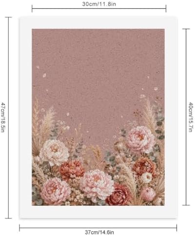 Bozfoxa Paint by Numbers Kit for Adults Beginner Mauve Peony Meadow - Image 2
