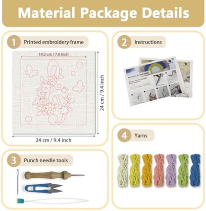 Doodlream Musical Note DIY Punch Needle Embroidery Kit for Adult Beginner - Image 2
