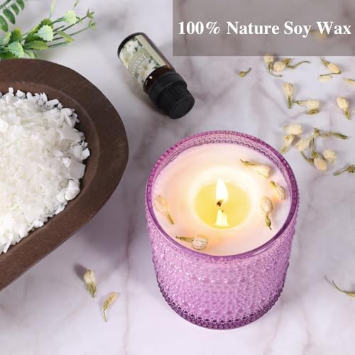 DARJEN Candle Making Kit for Beginners, 2 Jars Soy Wax Scented DIY Set - Image 4
