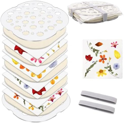 Coldairsoap Microwave Flower Press Kit for Adults 4 Layers 8" x 8" by Unknown