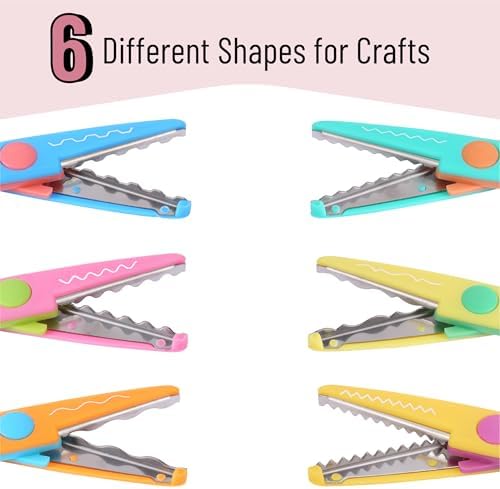 Mr. Pen- Craft Scissors Decorative Edge, 6 Pack, Vintage Colors - Image 4