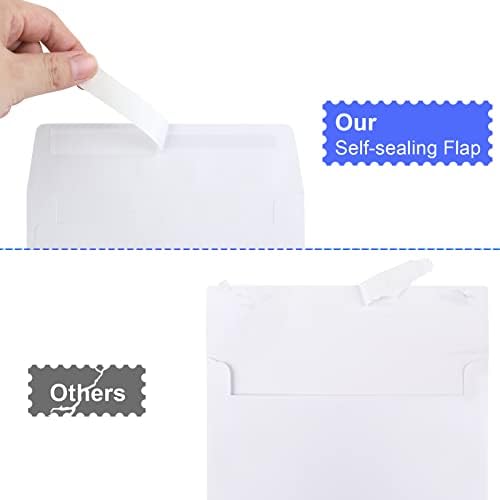 Blank Cards and Envelopes 4x6, 90 Pack White Invitation Cardstock with 90 Pack Envelopes, Thank you Blank Greeting Cards, for All Occasions DIY, Print custom - Image 3